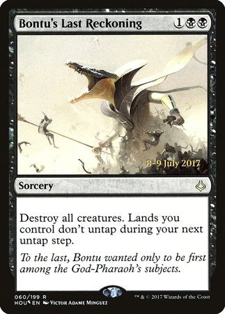 Bontu's Last Reckoning [Hour of Devastation Promos] | Magic Magpie