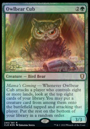 Owlbear Cub [Commander Legends: Battle for Baldur's Gate Prerelease Promos] | Magic Magpie