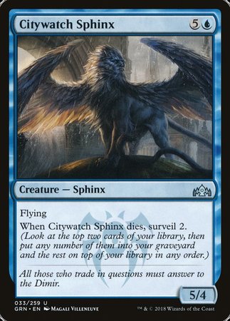 Citywatch Sphinx [Guilds of Ravnica] | Magic Magpie