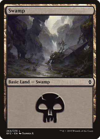 Swamp (264) [Battle for Zendikar] | Magic Magpie