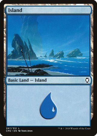 Island (287) [Commander Anthology Volume II] | Magic Magpie