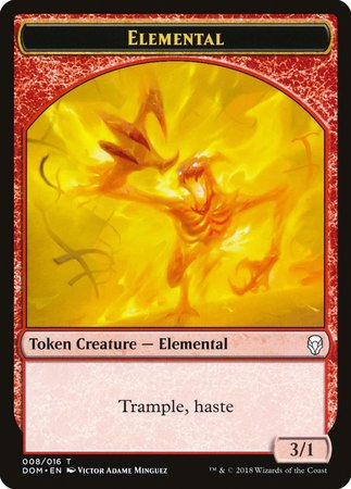 Elemental Token [Dominaria Tokens] | Magic Magpie