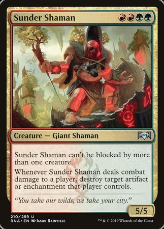 Sunder Shaman [Ravnica Allegiance] | Magic Magpie