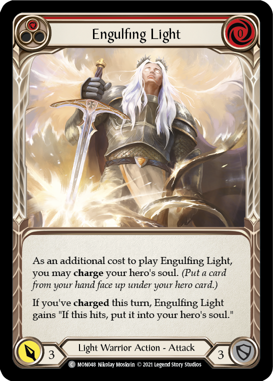 Engulfing Light (Red) [MON048] 1st Edition Normal | Magic Magpie