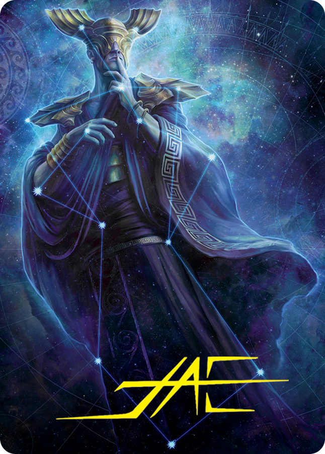 Atris, Oracle of Half-Truths Art Card (Gold-Stamped Signature) [March of the Machine Art Series] | Magic Magpie