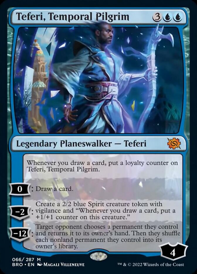 Teferi, Temporal Pilgrim [The Brothers' War] | Magic Magpie