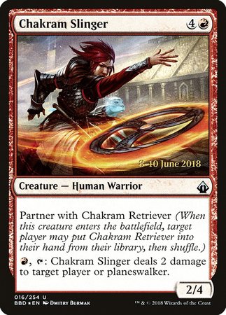 Chakram Slinger [Battlebond Promos] | Magic Magpie