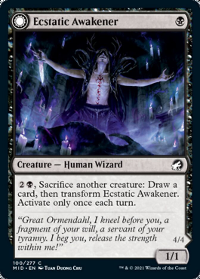 Ecstatic Awakener // Awoken Demon [Innistrad: Midnight Hunt] | Magic Magpie