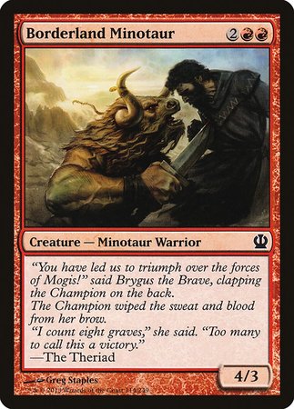 Borderland Minotaur [Theros] | Magic Magpie