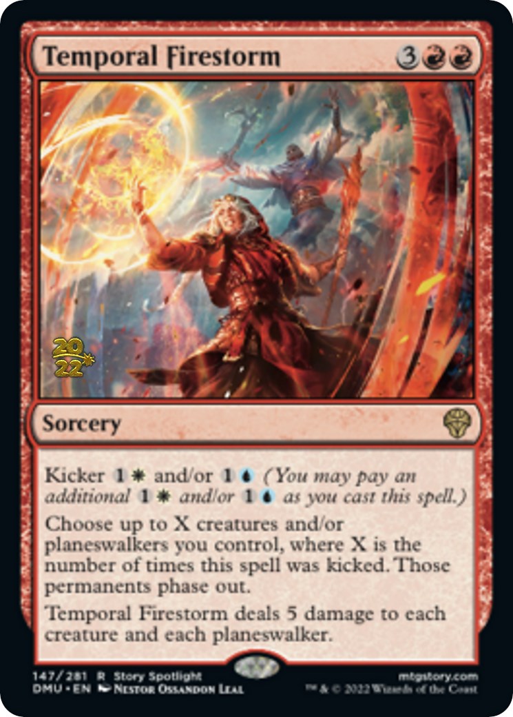 Temporal Firestorm [Dominaria United Prerelease Promos] | Magic Magpie