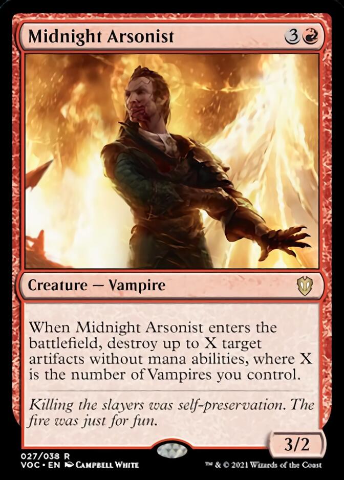 Midnight Arsonist [Innistrad: Crimson Vow Commander] | Magic Magpie