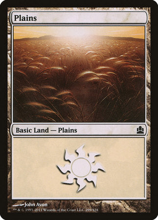 Plains (299) [Commander 2011] | Magic Magpie