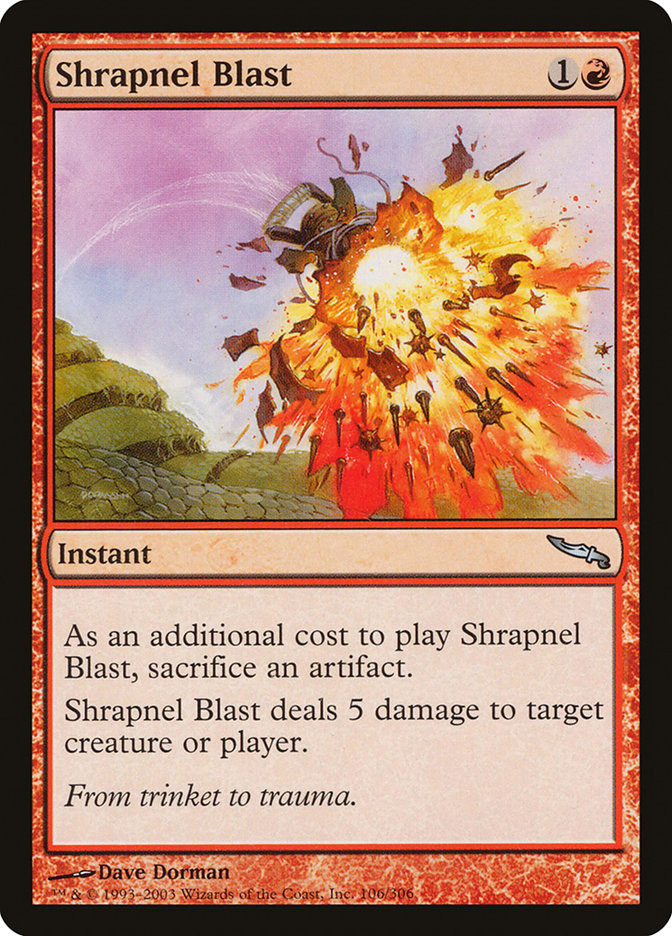 Shrapnel Blast [Mirrodin] | Magic Magpie