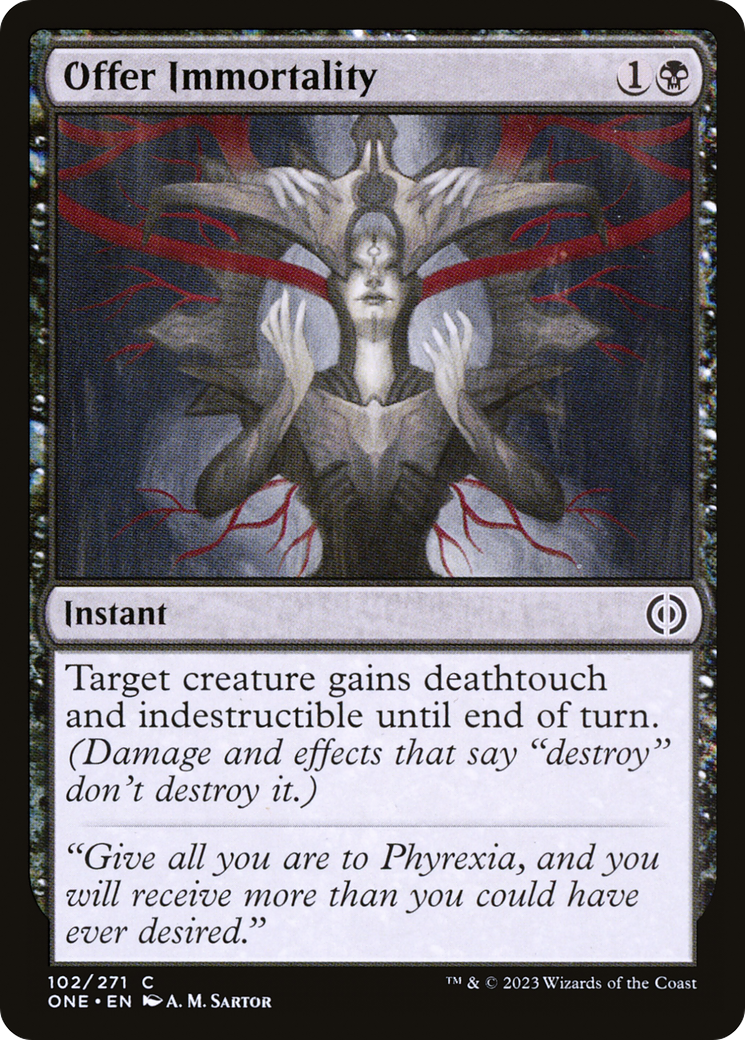 Offer Immortality [Phyrexia: All Will Be One] | Magic Magpie