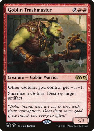 Goblin Trashmaster [Core Set 2019 Promos] | Magic Magpie