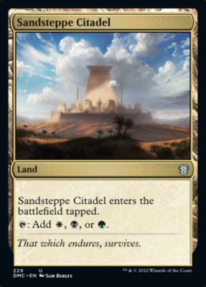 Sandsteppe Citadel [Dominaria United Commander] | Magic Magpie
