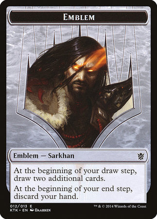 Emblem - Sarkhan, the Dragonspeaker [Khans of Tarkir Tokens] | Magic Magpie