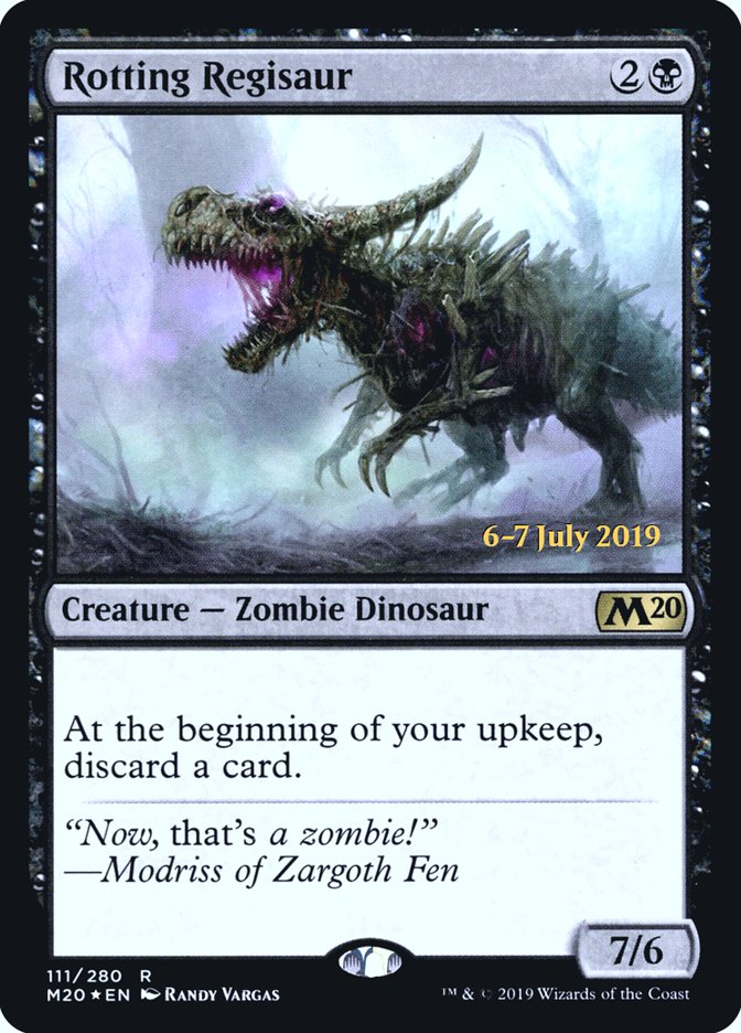 Rotting Regisaur  [Core Set 2020 Prerelease Promos] | Magic Magpie