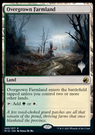 Overgrown Farmland (Promo Pack) [Innistrad: Midnight Hunt Promos] | Magic Magpie