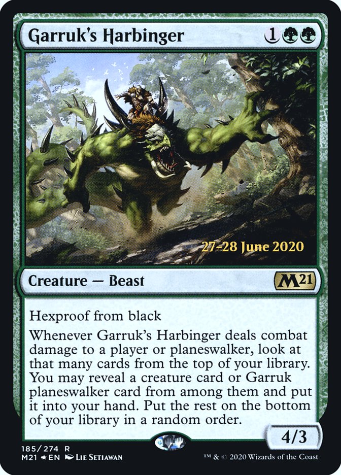 Garruk's Harbinger  [Core Set 2021 Prerelease Promos] | Magic Magpie