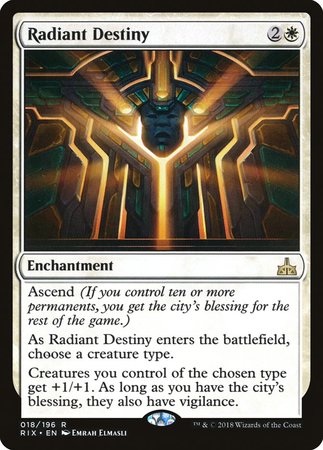 Radiant Destiny [Rivals of Ixalan] | Magic Magpie