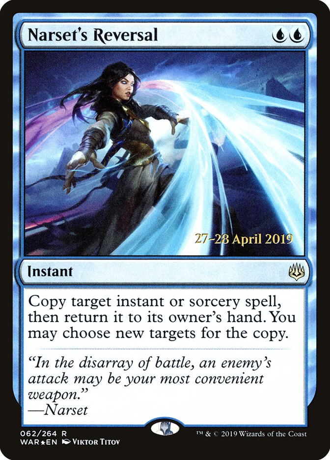 Narset's Reversal  [War of the Spark Prerelease Promos] | Magic Magpie