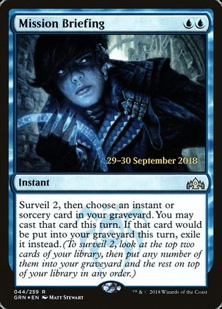 Mission Briefing [Guilds of Ravnica Promos] | Magic Magpie