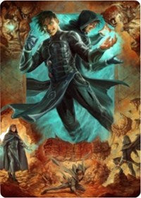 Jace, Mirror Mage 2 Art Card [Zendikar Rising Art Series] | Magic Magpie