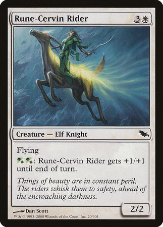 Rune-Cervin Rider [Shadowmoor] | Magic Magpie