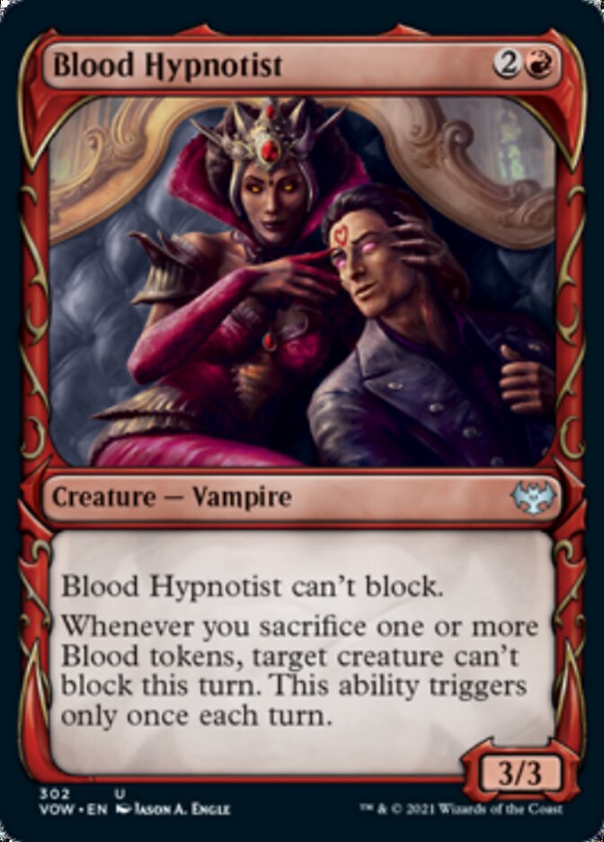 Blood Hypnotist (Showcase Fang Frame) [Innistrad: Crimson Vow] | Magic Magpie