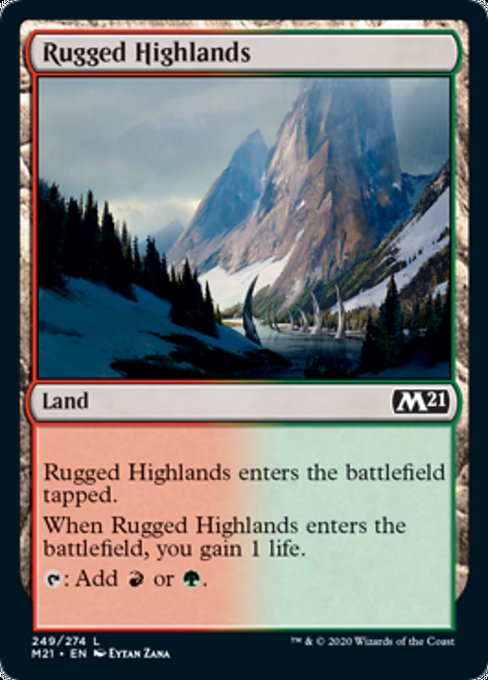Rugged Highlands [Core Set 2021] | Magic Magpie