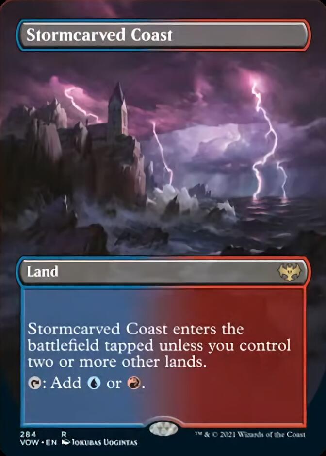 Stormcarved Coast (Borderless) [Innistrad: Crimson Vow] | Magic Magpie