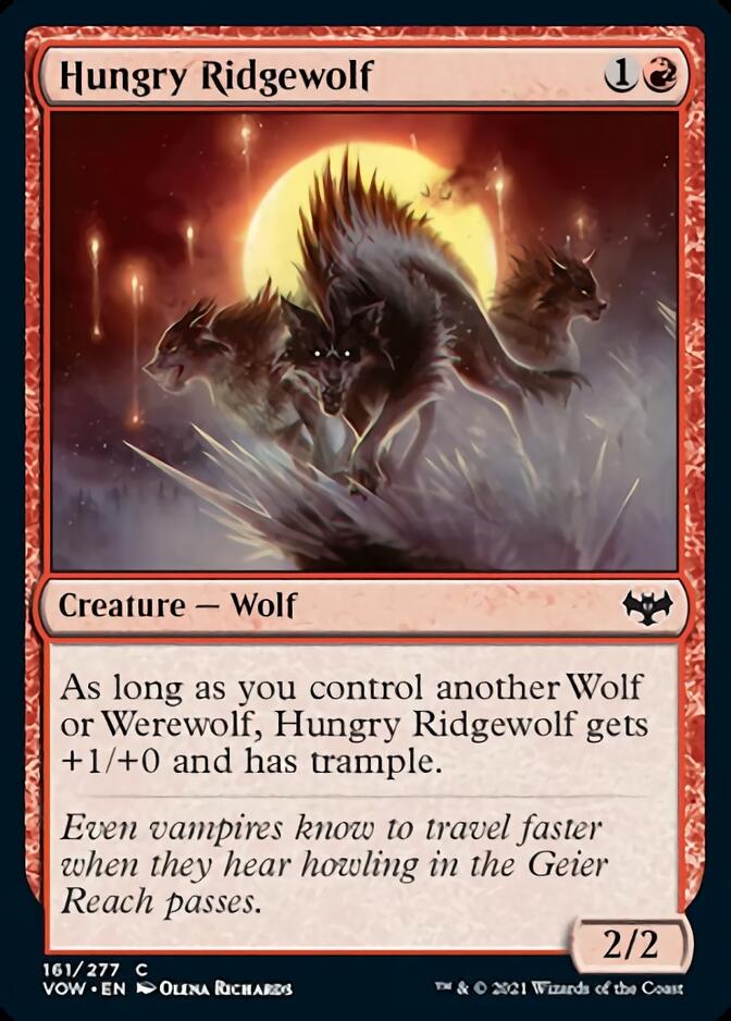 Hungry Ridgewolf [Innistrad: Crimson Vow] | Magic Magpie