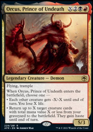 Orcus, Prince of Undeath (Promo Pack) [Dungeons & Dragons: Adventures in the Forgotten Realms Promos] | Magic Magpie