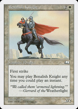 Benalish Knight [Anthologies] | Magic Magpie