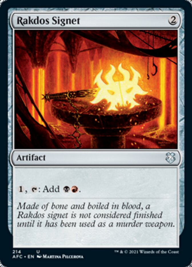Rakdos Signet [Dungeons & Dragons: Adventures in the Forgotten Realms Commander] | Magic Magpie