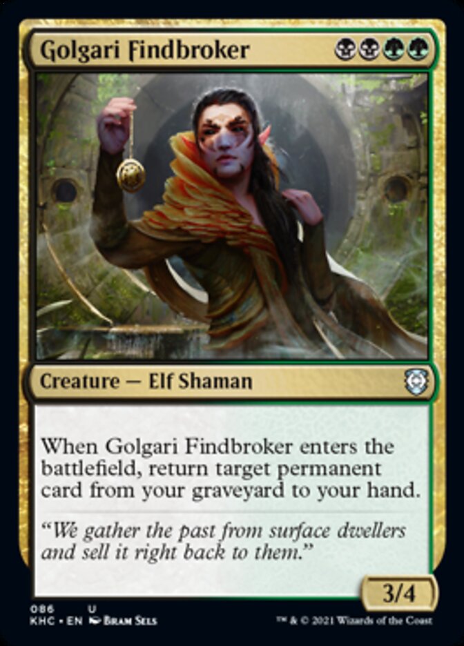 Golgari Findbroker [Kaldheim Commander] | Magic Magpie