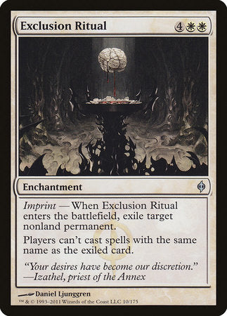 Exclusion Ritual [New Phyrexia] | Magic Magpie