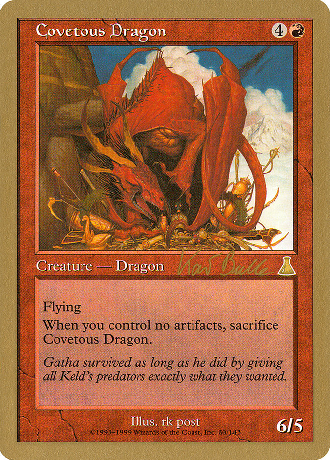 Covetous Dragon (Kai Budde) [World Championship Decks 1999] | Magic Magpie