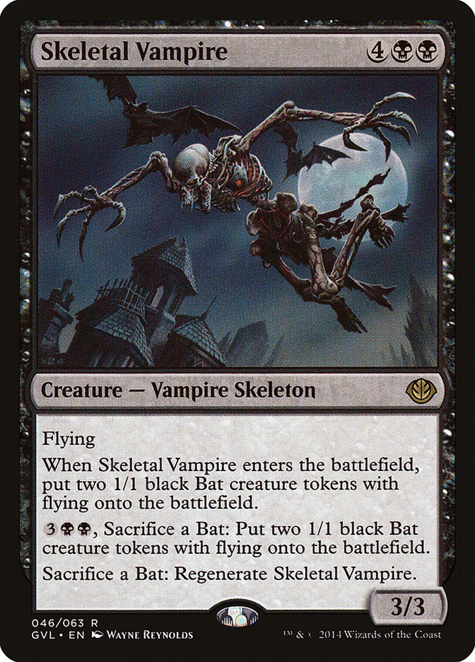 Skeletal Vampire (Garruk vs. Liliana) [Duel Decks Anthology] | Magic Magpie