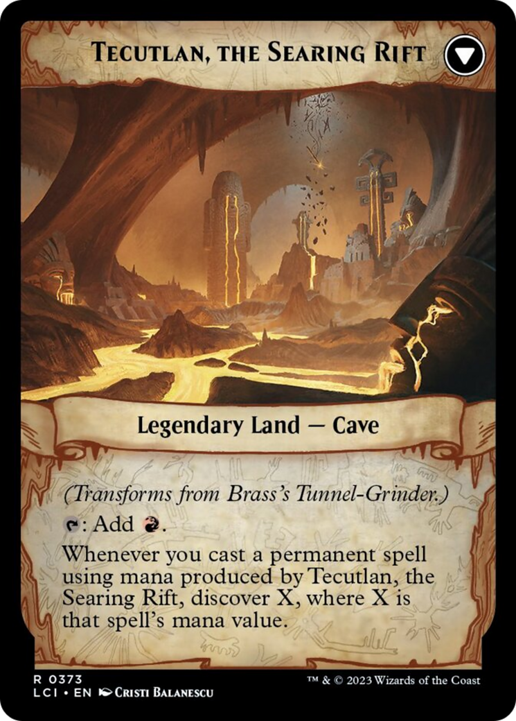 Brass's Tunnel-Grinder // Tecutlan, The Searing Rift [The Lost Caverns of Ixalan] | Magic Magpie