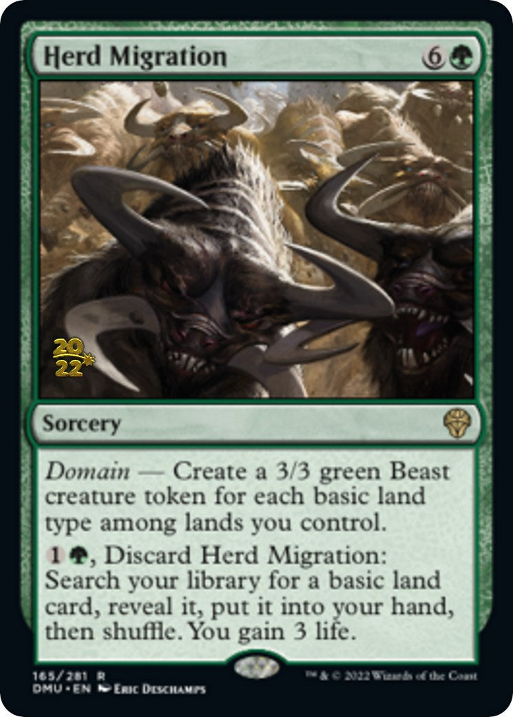 Herd Migration [Dominaria United Prerelease Promos] | Magic Magpie