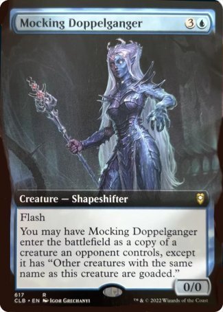 Mocking Doppelganger (Extended Art) [Commander Legends: Battle for Baldur's Gate] | Magic Magpie