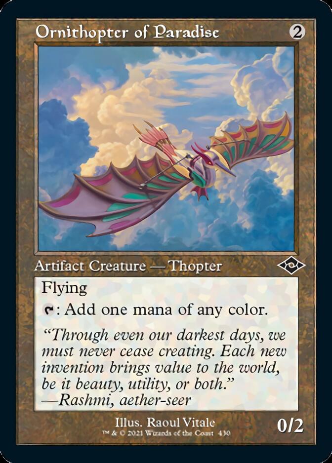 Ornithopter of Paradise (Retro Foil Etched) [Modern Horizons 2] | Magic Magpie