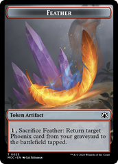 Feather // Servo Double-Sided Token [March of the Machine Commander Tokens] | Magic Magpie