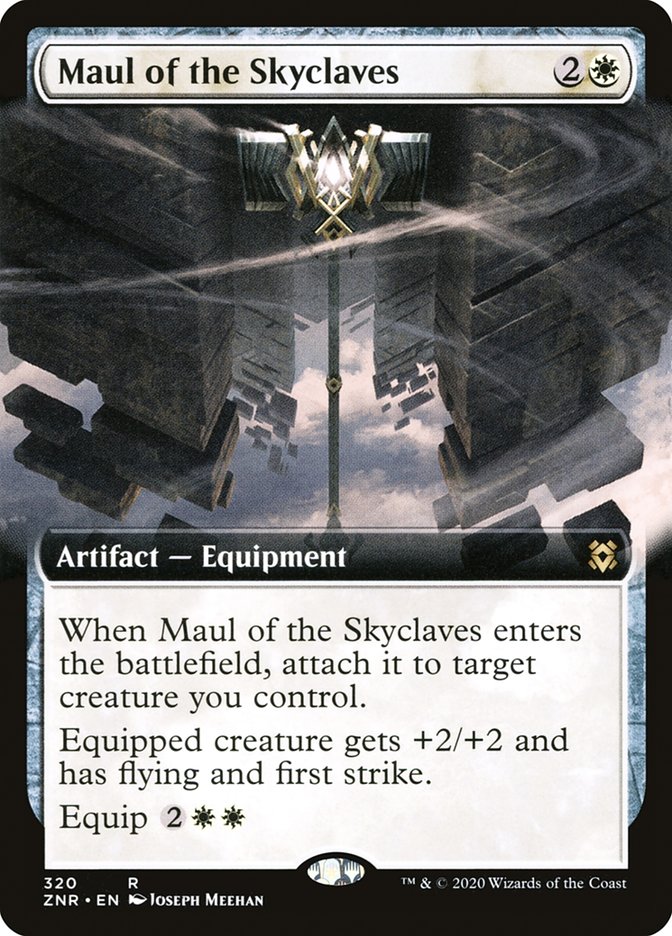 Maul of the Skyclaves (Extended Art) [Zendikar Rising] | Magic Magpie