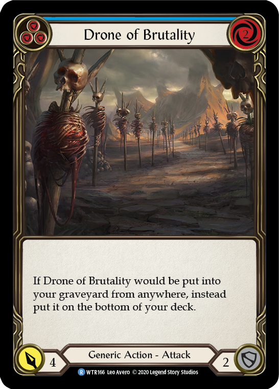 Drone of Brutality (Blue) [U-WTR166] (Welcome to Rathe Unlimited)  Unlimited Normal | Magic Magpie