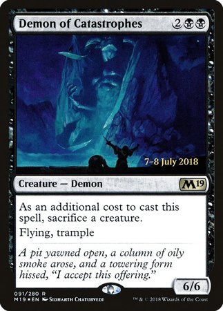 Demon of Catastrophes [Core Set 2019 Promos] | Magic Magpie