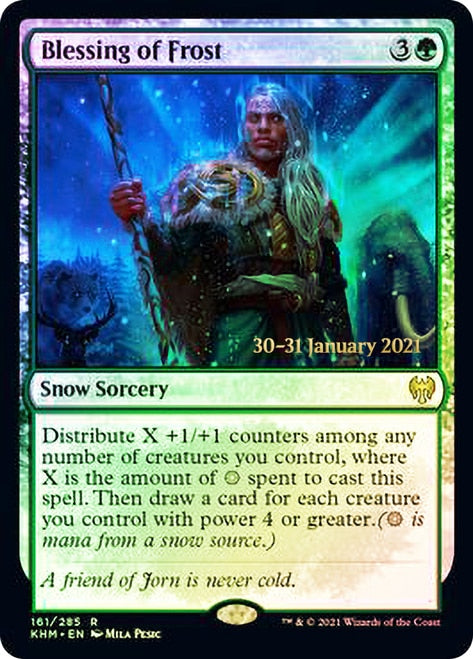 Blessing of Frost  [Kaldheim Prerelease Promos] | Magic Magpie