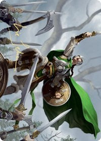 Maja, Bretagard Protector Art Card (Gold-Stamped Signature) [Kaldheim: Art Series] | Magic Magpie